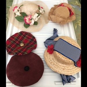 18” doll size asst hats